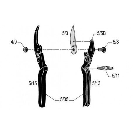 Sécateur élémentaire Felco 5