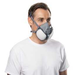 Demi-masque Moldex Compact porté de profil droit