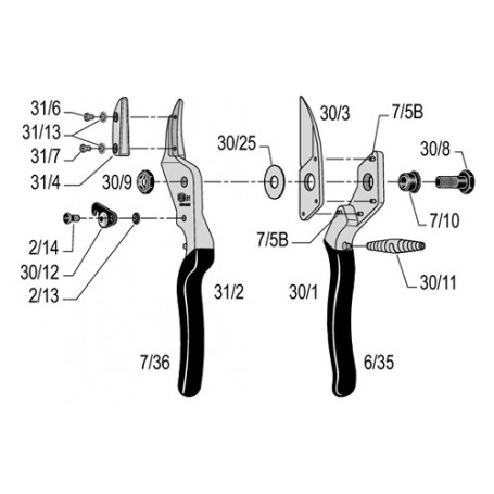 Sécateur à enclume Felco 31