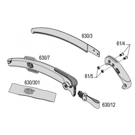 Scie arboricole Felco 630