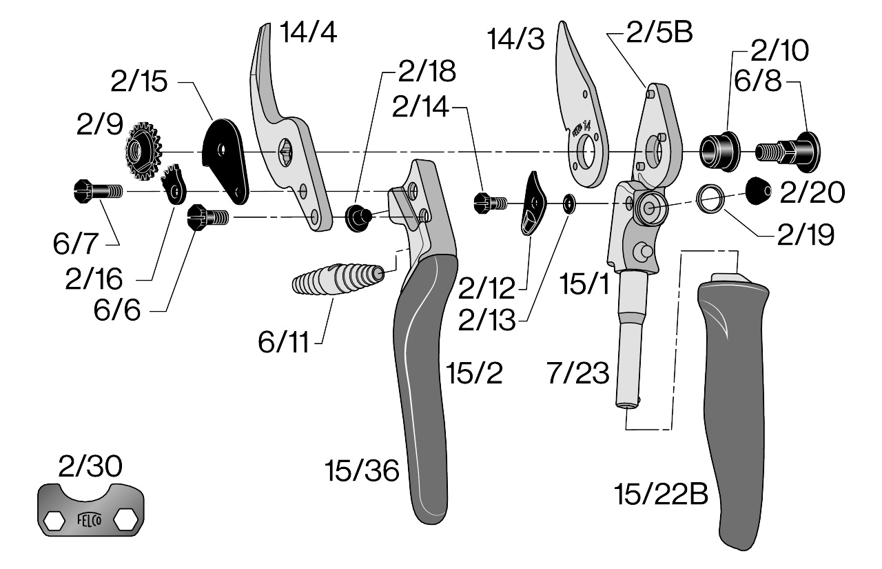 Sécateur ergonomique Felco 15